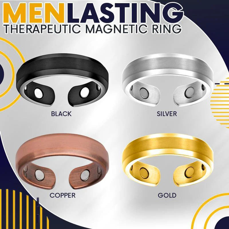 Inel Magnetic terapeutic si pentru slabit - Energy Magnetic Tourmaline Ring Bijuterii pentru îngrijirea sănătății pentru bărbați, femei, inel, produs pentru slăbire, inel magnetic