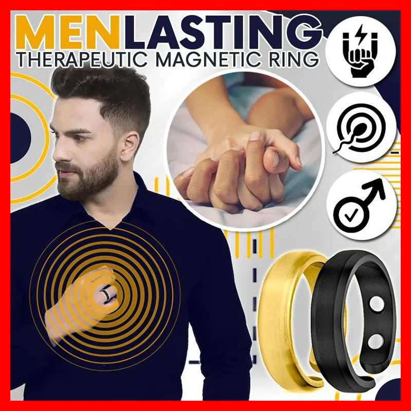 Inel Magnetic terapeutic si pentru slabit - Energy Magnetic Tourmaline Ring Bijuterii pentru îngrijirea sănătății pentru bărbați, femei, inel, produs pentru slăbire, inel magnetic