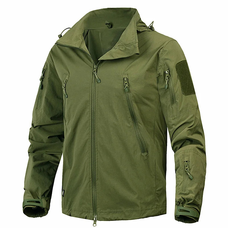 Jachetă marca MEGE -all seasons - pentru barbati - îmbrăcăminte militară, îmbrăcăminte tactică, îmbrăcăminte de vânt din nailon, respirabilă, ușoară