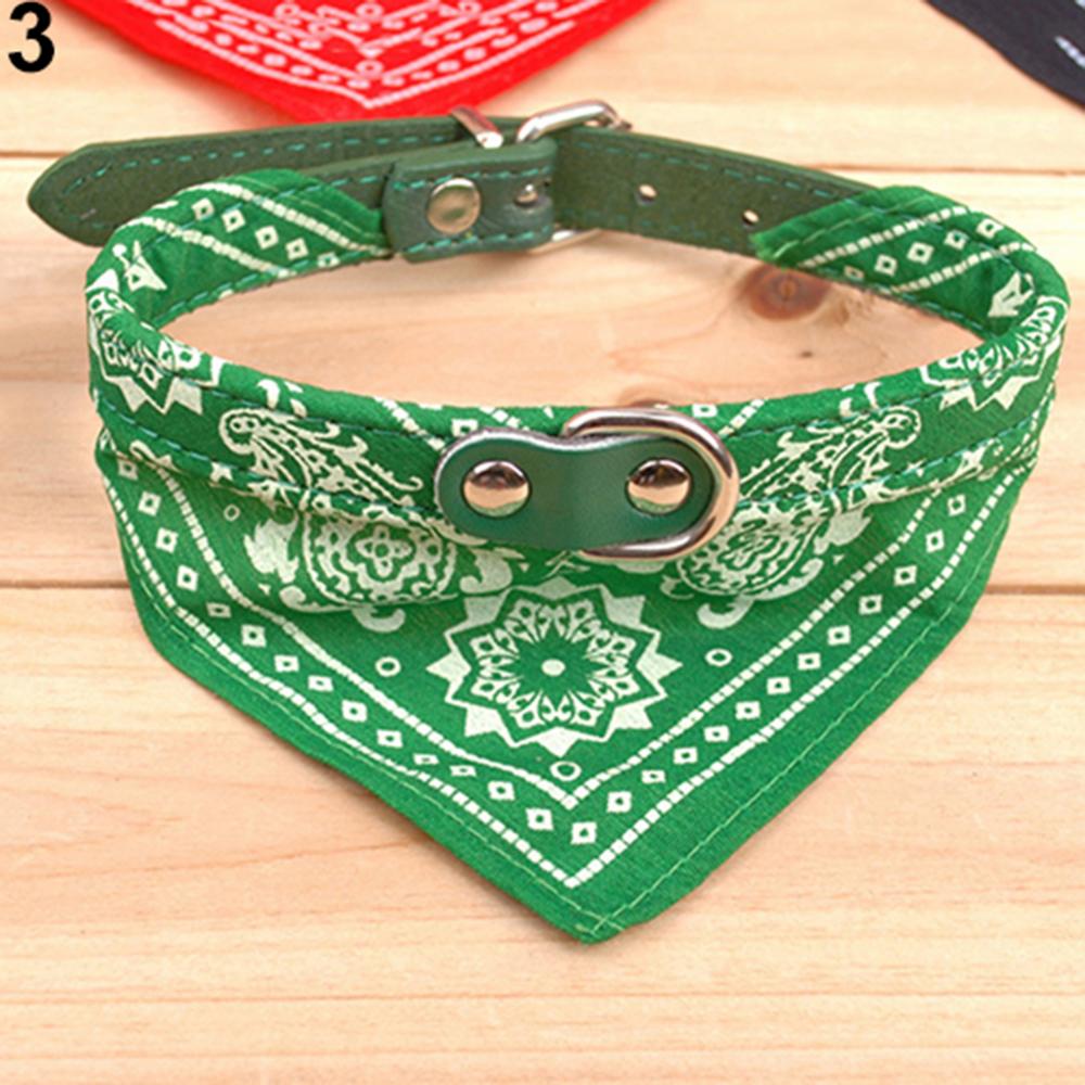 Puppy Neckerchief Adjustable Pet Dog Cat Neck Bandana Collar Scarf Accessories for Cats & Small Dogs Black Red Blue Pink Purple