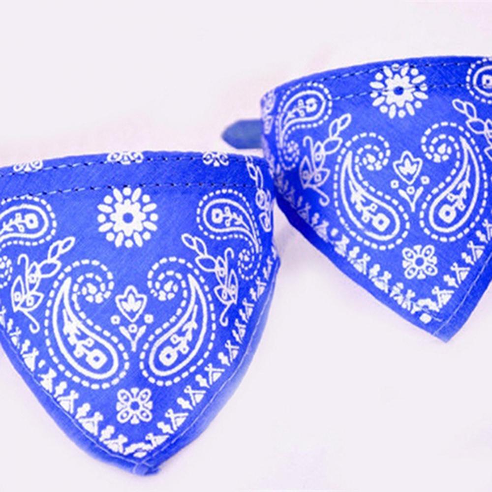 Puppy Neckerchief Adjustable Pet Dog Cat Neck Bandana Collar Scarf Accessories for Cats & Small Dogs Black Red Blue Pink Purple