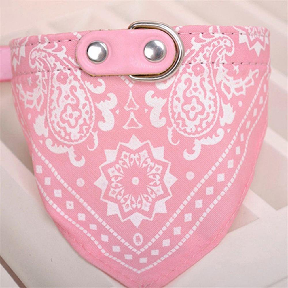 Puppy Neckerchief Adjustable Pet Dog Cat Neck Bandana Collar Scarf Accessories for Cats & Small Dogs Black Red Blue Pink Purple