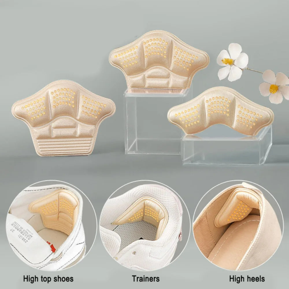 Heel Stickers Heel Protectors Sneaker Shrinking Size Insoles Anti-wear Feet Shoe Pads Adjust Size High Heel Cushion Inserts