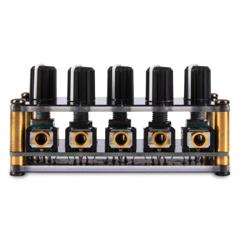 Mixer Stereo 4-in-1-out AUX Passive Mixer 3.5mm Line Levels Control