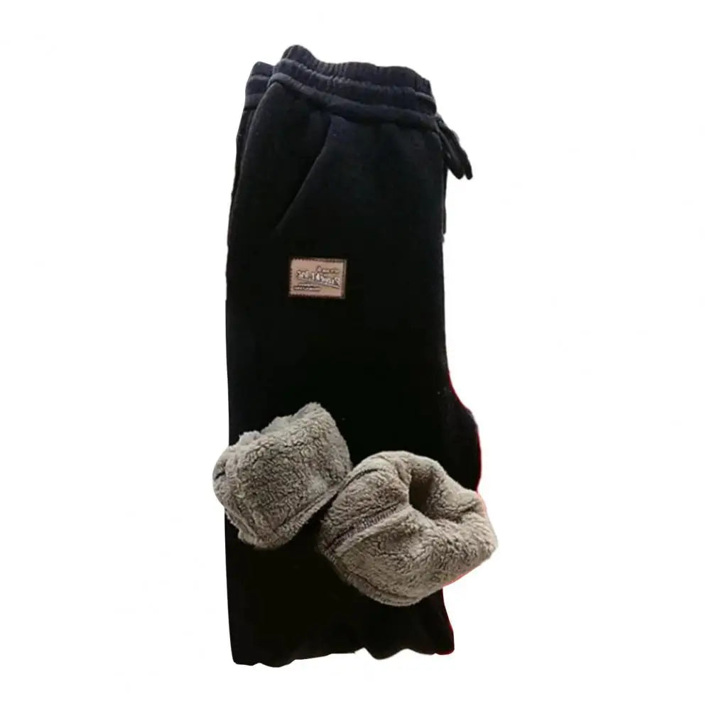 Pantaloni de trening pentru femei Căptușiți cu polar Pantaloni de trening pentru femei cu talie înaltă, cu șnur Pantaloni comozi cu buzunare pentru toamna iarnă