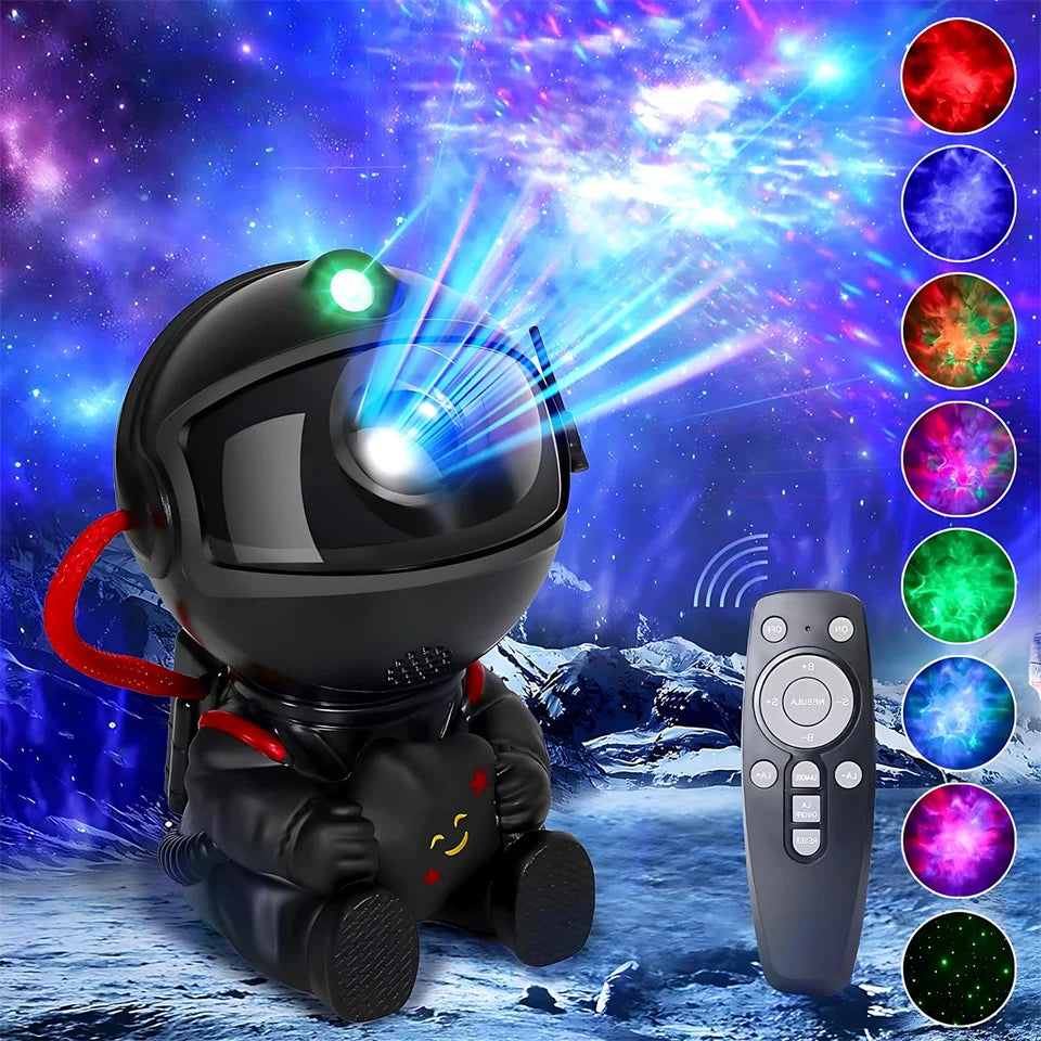 Proiector cu stele Galaxy Lumină de noapte Astronaut Proiector spațial Nebuloasă înstelată Lampă LED de tavan pentru dormitor Casă decorativă cadou pentru copii
