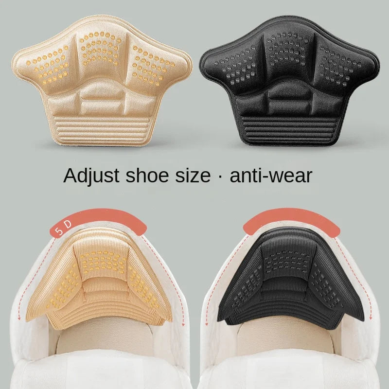Heel Stickers Heel Protectors Sneaker Shrinking Size Insoles Anti-wear Feet Shoe Pads Adjust Size High Heel Cushion Inserts