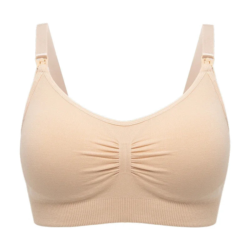 Sutien pentru alăptare - Sutien de maternitate dintr-o bucată - Sutien confortabil fără căptușire Respirabil