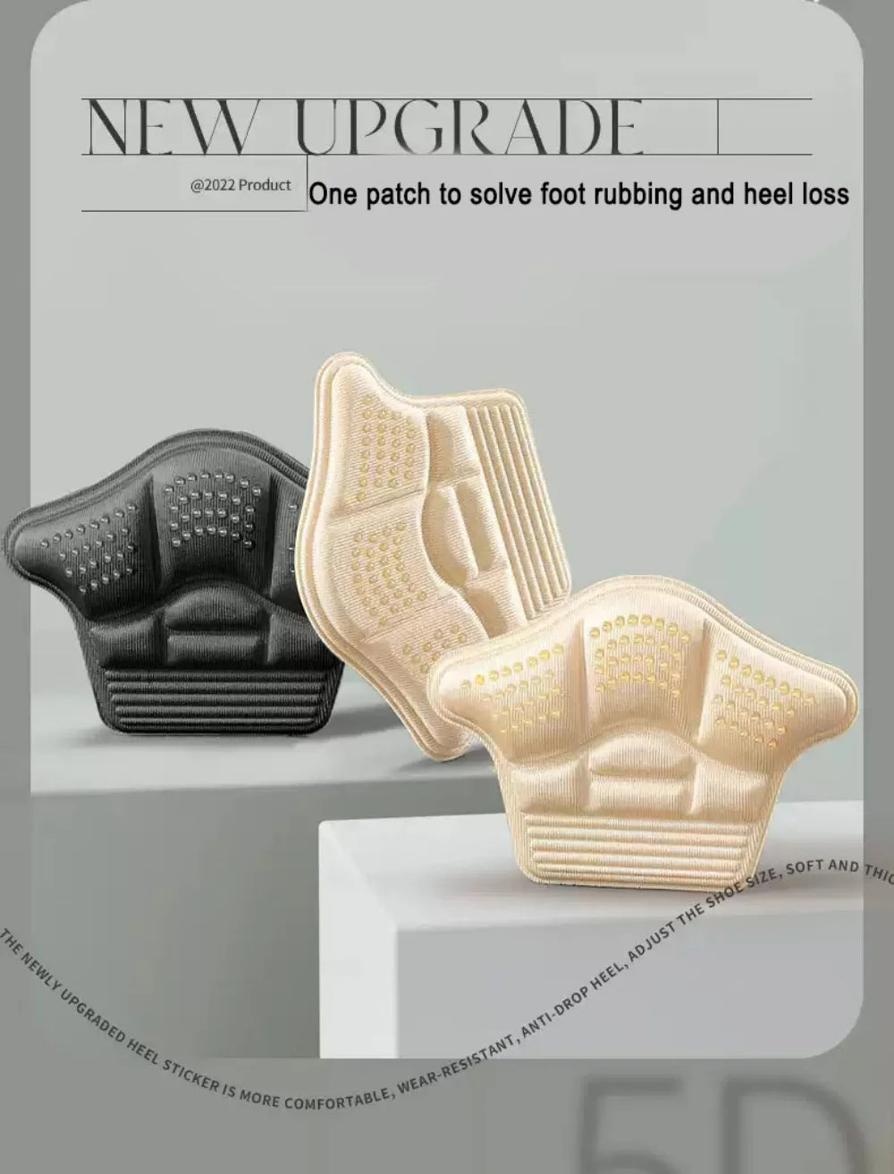 Heel Stickers Heel Protectors Sneaker Shrinking Size Insoles Anti-wear Feet Shoe Pads Adjust Size High Heel Cushion Inserts