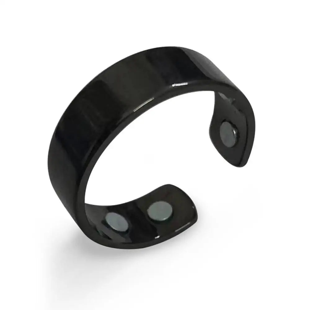 Inel Magnetic terapeutic si pentru slabit - Energy Magnetic Tourmaline Ring Bijuterii pentru îngrijirea sănătății pentru bărbați, femei, inel, produs pentru slăbire, inel magnetic