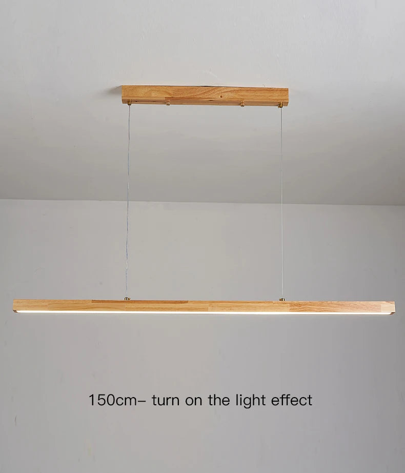 Candelabru suspendat model lemn - minimalist - Iluminat Led