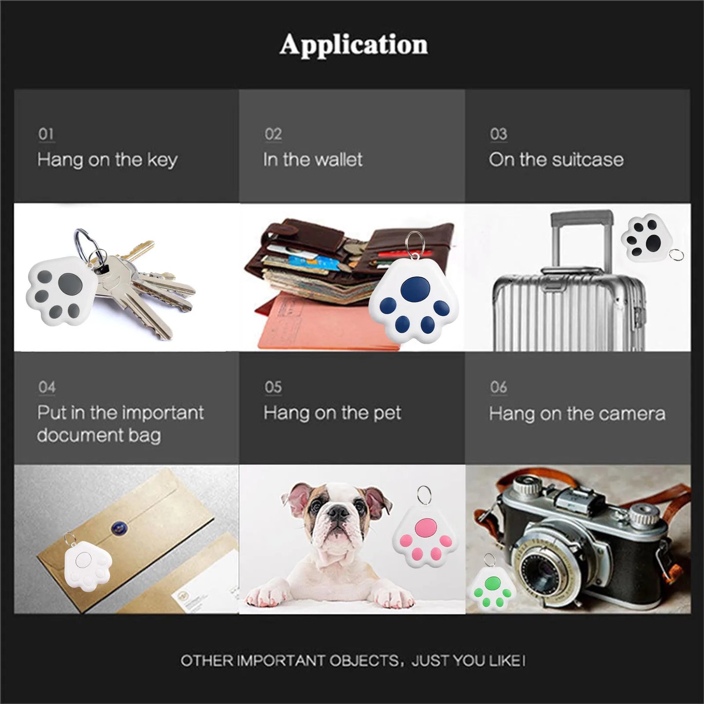 Mini GPS Tracker Bluetooth 5.0 Dispozitiv anti-pierdere - Urmărire portofel pentru IOS/Android Smart Finder