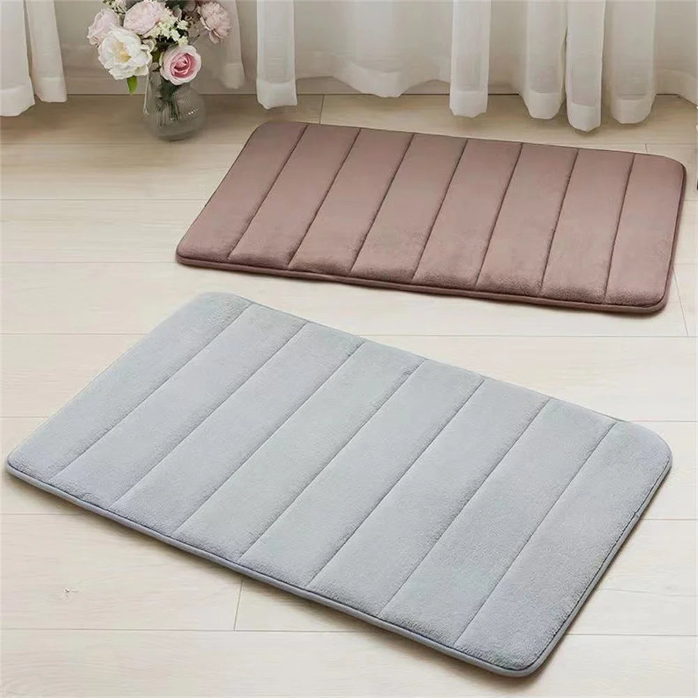 Covoraș de baie super absorbant Covoare anti-alunecare Covoare de baie Covor de podea din spumă cu memorie moale Covor de podea pentru toaletă pentru dormitor Covor de duș Decor acasă