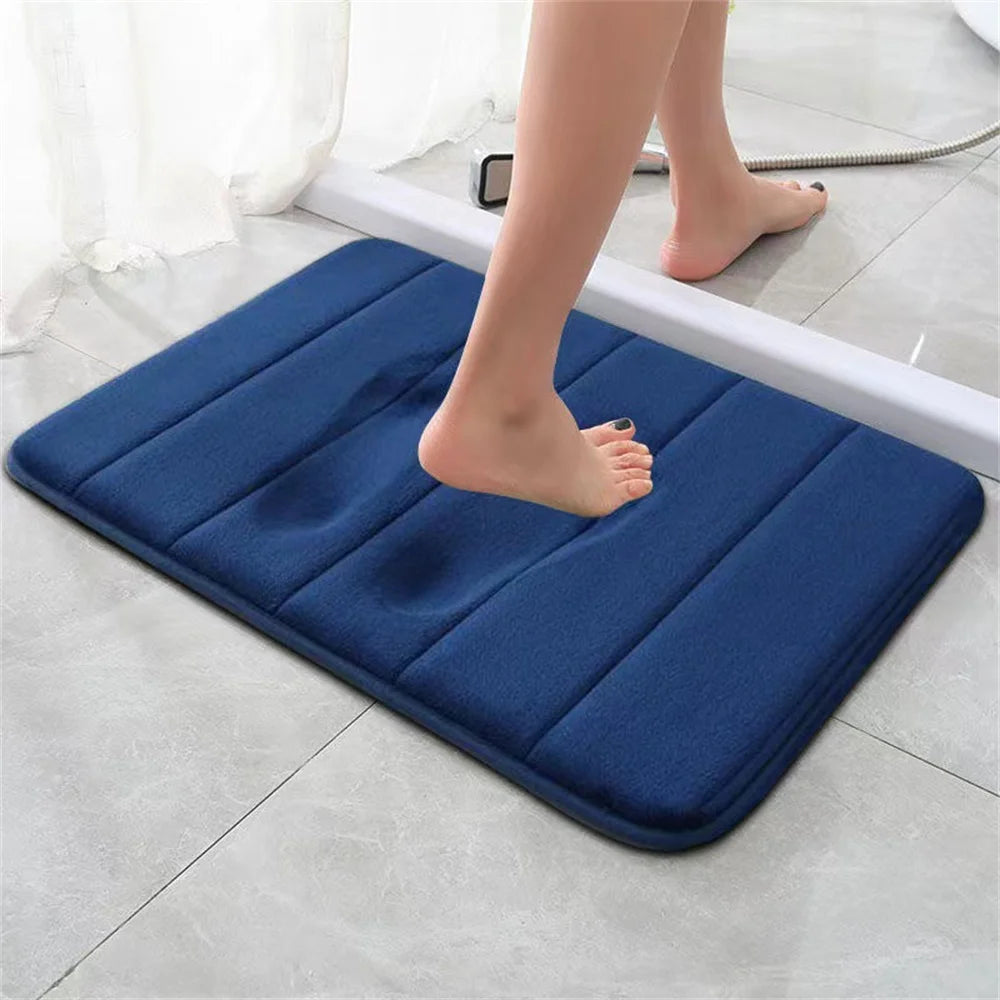Covoraș de baie super absorbant Covoare anti-alunecare Covoare de baie Covor de podea din spumă cu memorie moale Covor de podea pentru toaletă pentru dormitor Covor de duș Decor acasă
