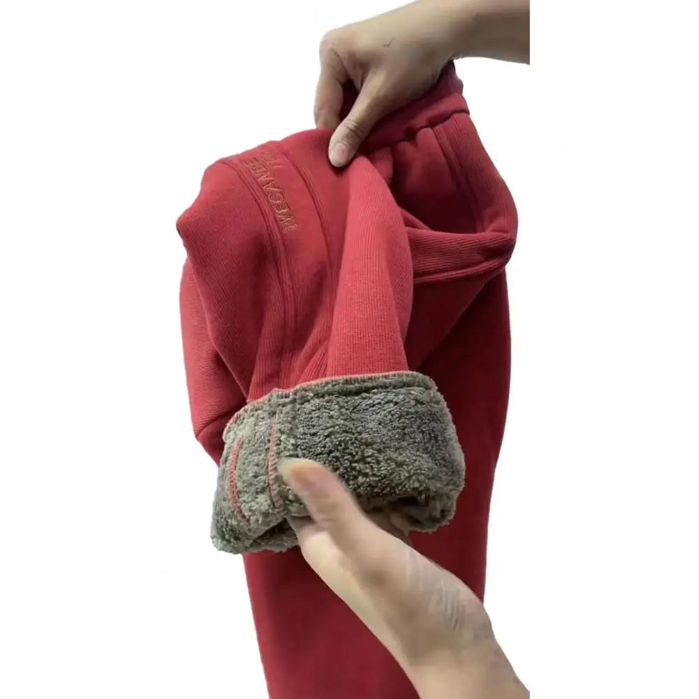 Pantaloni de trening pentru femei Căptușiți cu polar Pantaloni de trening pentru femei cu talie înaltă, cu șnur Pantaloni comozi cu buzunare pentru toamna iarnă