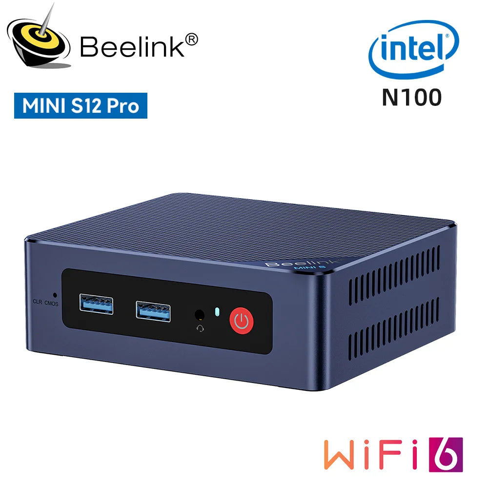 Beelink Mini S13 Intel Twin Lake N150 S12 Pro N100 Mini S N5095 Mini PC N95 8GB 128GB SSD Desktop Gaming Computer VS GMKtec G3