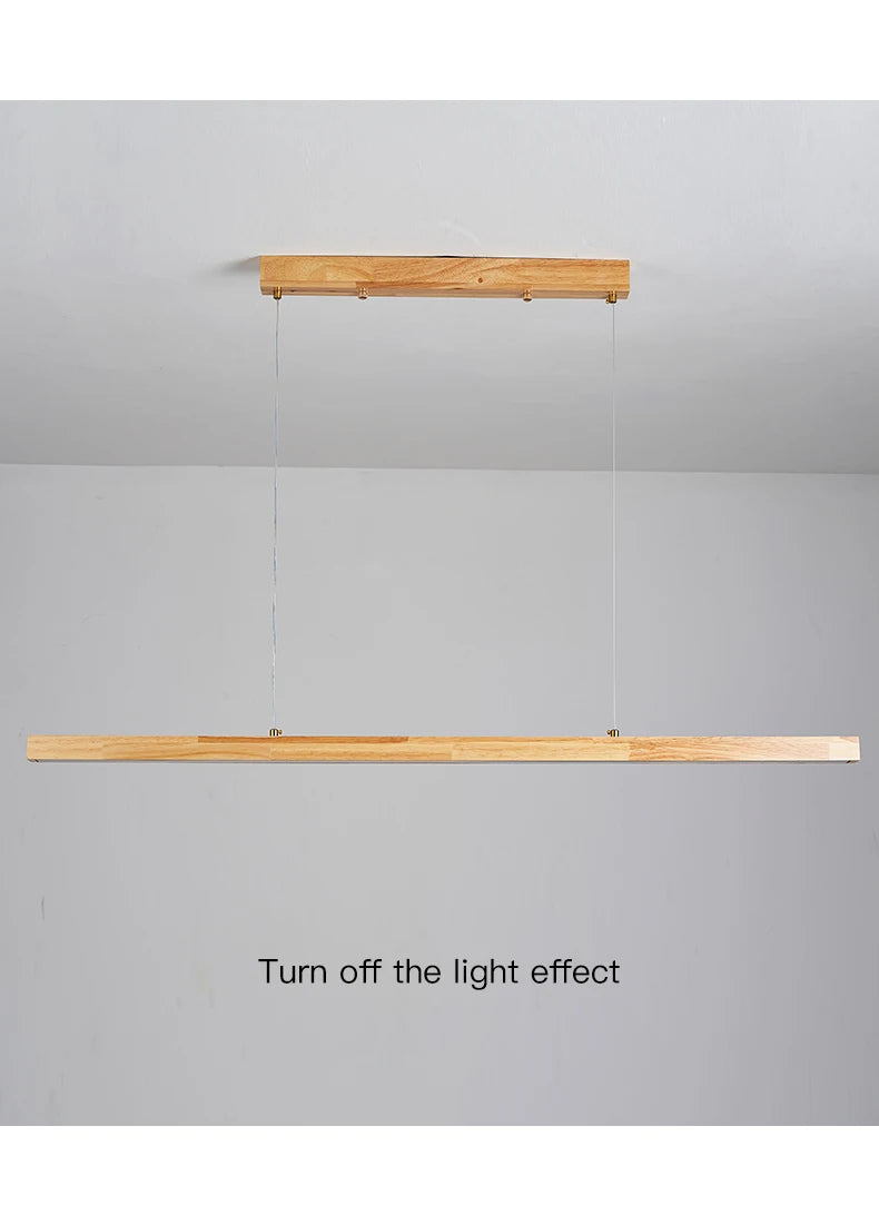 Candelabru suspendat model lemn - minimalist - Iluminat Led