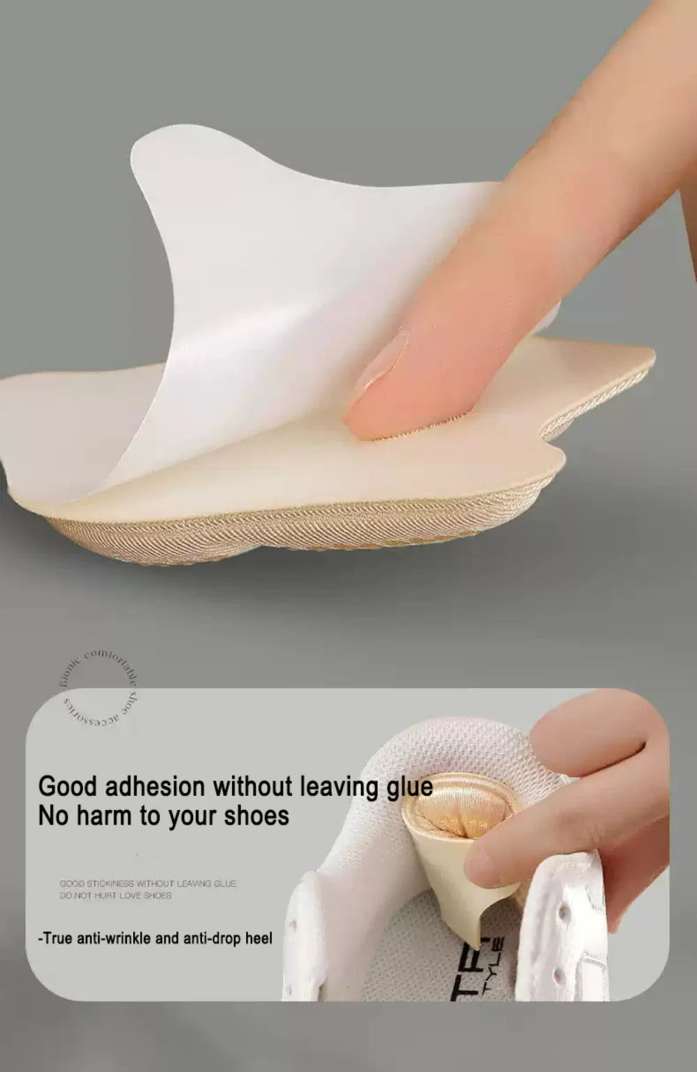 Heel Stickers Heel Protectors Sneaker Shrinking Size Insoles Anti-wear Feet Shoe Pads Adjust Size High Heel Cushion Inserts