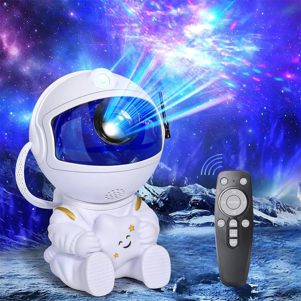 Proiector cu stele Galaxy Lumină de noapte Astronaut Proiector spațial Nebuloasă înstelată Lampă LED de tavan pentru dormitor Casă decorativă cadou pentru copii