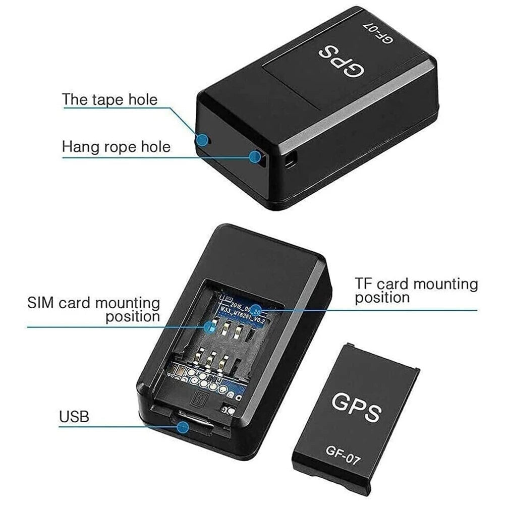 Localizator GPS mini GF07, magnetic puternic, antifurt, anti-pierdere Tracker, în timp real, cheie pentru vehicul, localizator de mesaje pentru animale de companie