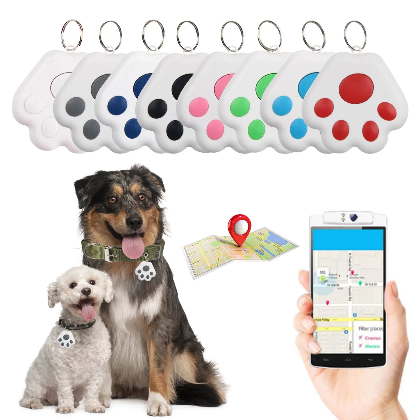 Mini GPS Tracker Bluetooth 5.0 Dispozitiv anti-pierdere - Urmărire portofel pentru IOS/Android Smart Finder