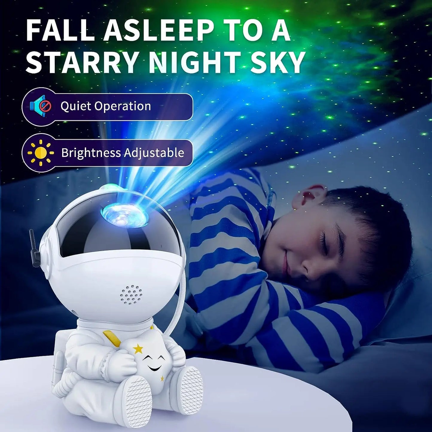 Proiector cu stele Galaxy Lumină de noapte Astronaut Proiector spațial Nebuloasă înstelată Lampă LED de tavan pentru dormitor Casă decorativă cadou pentru copii