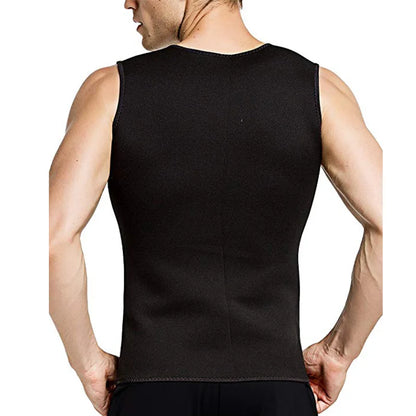Corset pentru slăbire cu fermoar pentru barbati, vestă de antrenament, maiou, cămașă de antrenament