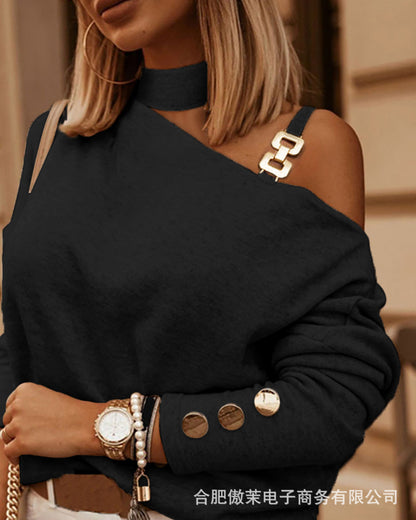 Bluza asimetrica cu croiala moderna - Dama