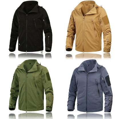 Jachetă marca MEGE -all seasons - pentru barbati -  îmbrăcăminte militară, îmbrăcăminte tactică, îmbrăcăminte de vânt din nailon, respirabilă, ușoară