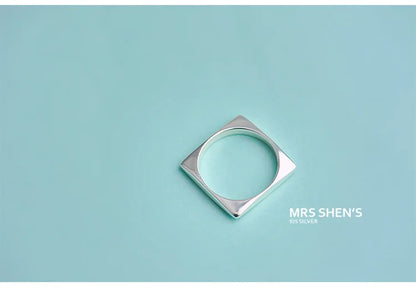 Inel cu design modern geometric pentru femei