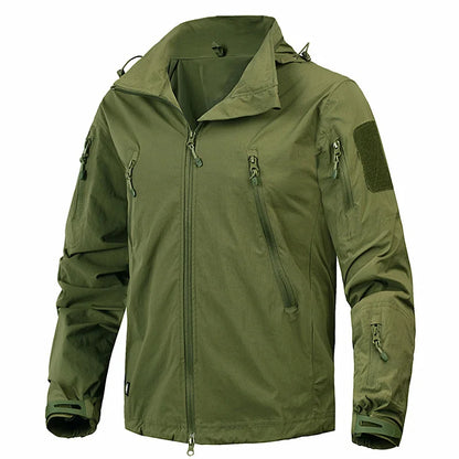 Jachetă marca MEGE -all seasons - pentru barbati -  îmbrăcăminte militară, îmbrăcăminte tactică, îmbrăcăminte de vânt din nailon, respirabilă, ușoară