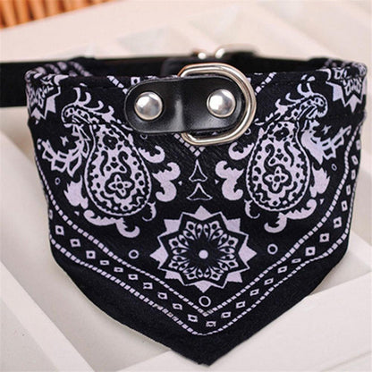 Puppy Neckerchief Adjustable Pet Dog Cat Neck Bandana Collar Scarf Accessories for Cats & Small Dogs Black Red Blue Pink Purple