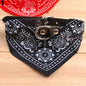Puppy Neckerchief Adjustable Pet Dog Cat Neck Bandana Collar Scarf Accessories for Cats & Small Dogs Black Red Blue Pink Purple