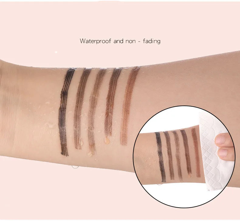 4D Microblading Eyebrow Pen 4 Forks Tip Eyebrow Tattoo Pencil Long Lasting Fine Sketch Liquid Eye Brow Make Up