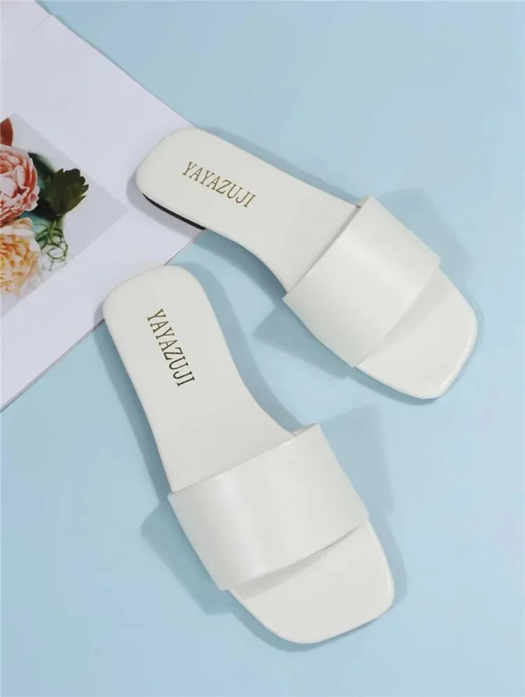 Pantofi plati de dama - Tip Slapi - Diferite culori - Perfecti pentru tinute lejere, casual, chiar si pentru plaja