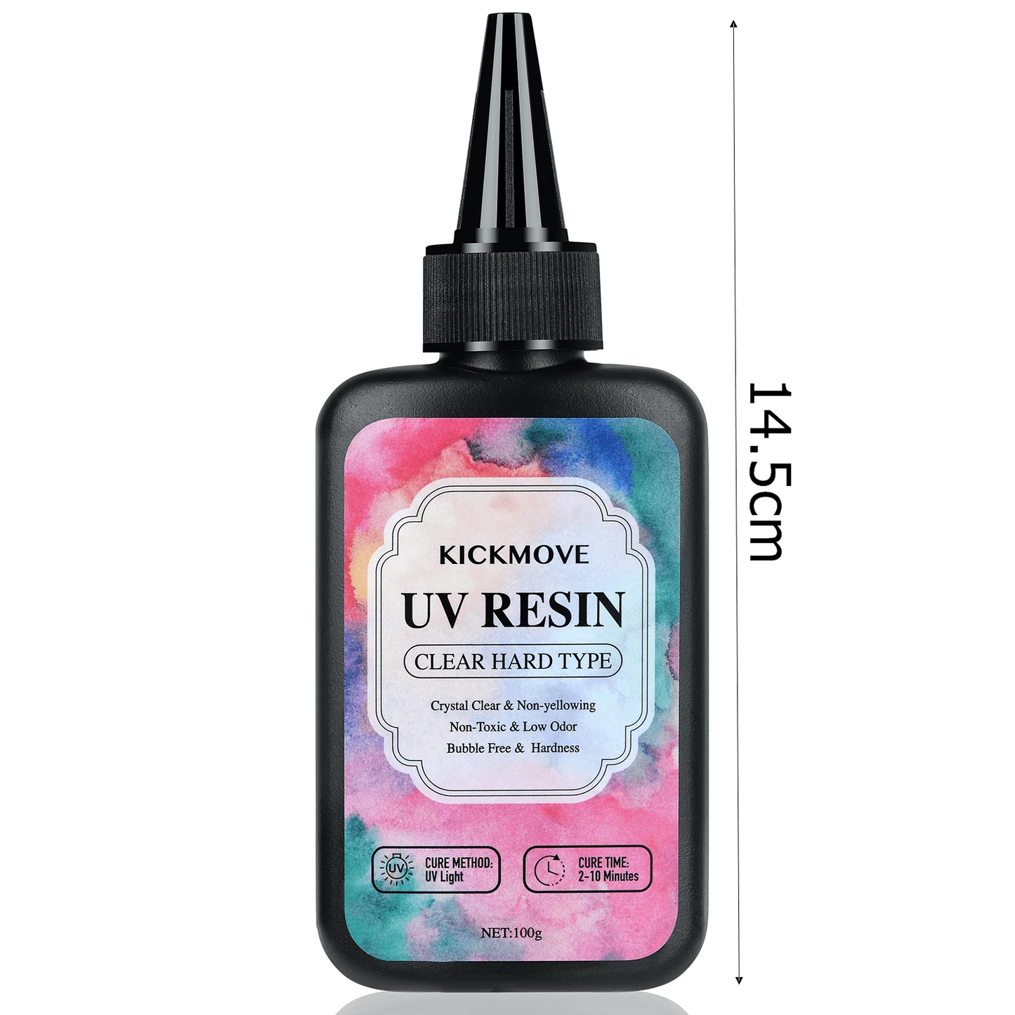 300 g Rășină UV, transparentă, dură, îmbunătățită Rășină epoxidica transparentă Up Rășină pentru polimerizare UV premixată pentru fabricarea de bijuterii artizanale