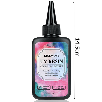 300 g Rășină UV, transparentă, dură, îmbunătățită Rășină epoxidica transparentă Up Rășină pentru polimerizare UV premixată pentru fabricarea de bijuterii artizanale