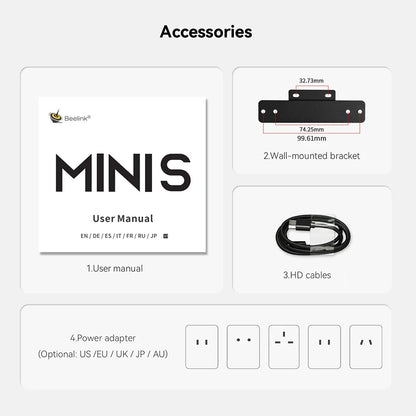 Beelink Mini S13 Intel Twin Lake N150 S12 Pro N100 Mini S N5095 Mini PC N95 8GB 128GB SSD Desktop Gaming Computer VS GMKtec G3