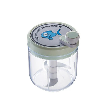 Tocator manual pentru legume, fructe, ceapa, ardei, tocator cu tragere, blender, mixer, concasor usturoi