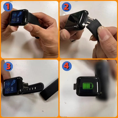 Smart Watch - Ceas inteligent reîncărcabil B37 Real Step Count Ceas fitness nou pentru bărbați și femei Conexiune telefonică Compatibilitate perfectă