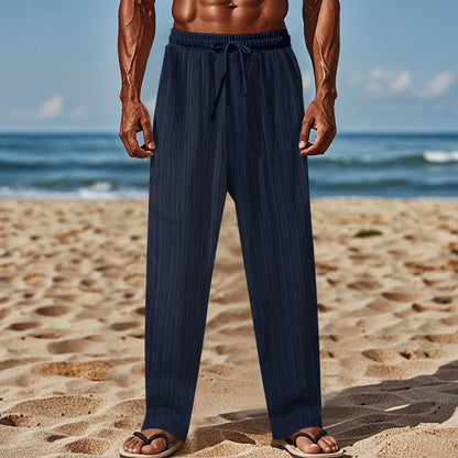 Pantaloni pentru Barbati - Material subtire si foarte comod - Design casual - Talie inalta