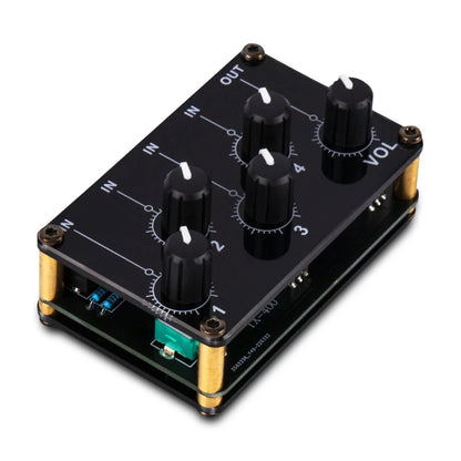 Mixer Stereo 4-in-1-out AUX Passive Mixer 3.5mm Line Levels Control