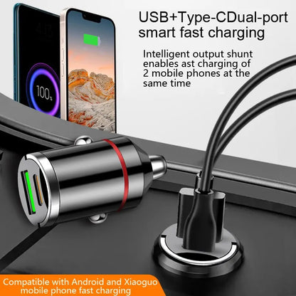Incarcator Universal USB & PD pt masina - FAST Charge