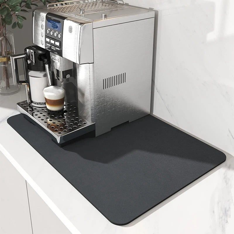 Covoraș absorbant de bucătărie mare, superabsorbant, antiderapant, covoraș de uscare a vaselor de cafea, cu uscare rapidă, tampon de scurgere pentru baie, covoraș de masă
