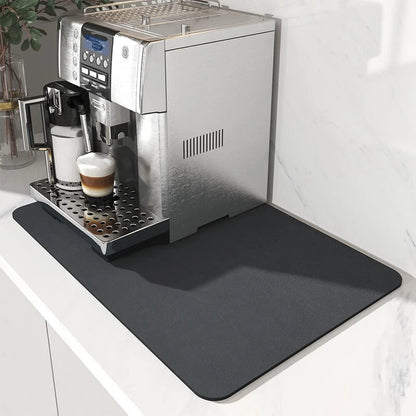 Covoraș absorbant de bucătărie mare, superabsorbant, antiderapant, covoraș de uscare a vaselor de cafea, cu uscare rapidă, tampon de scurgere pentru baie, covoraș de masă