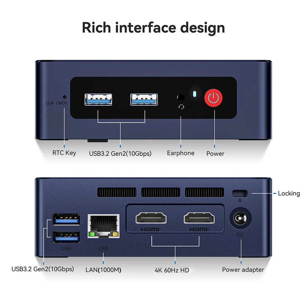 Beelink Mini S13 Intel Twin Lake N150 S12 Pro N100 Mini S N5095 Mini PC N95 8GB 128GB SSD Desktop Gaming Computer VS GMKtec G3