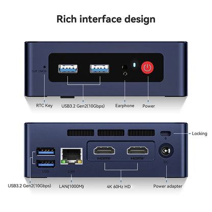 Beelink Mini S13 Intel Twin Lake N150 S12 Pro N100 Mini S N5095 Mini PC N95 8GB 128GB SSD Desktop Gaming Computer VS GMKtec G3