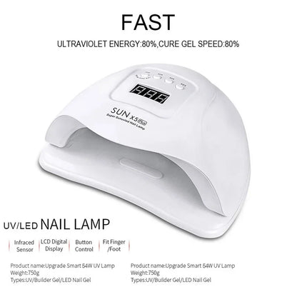 SUNX5 Plus 72W/54W Lampa UV uscare unghii gel