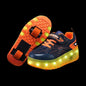 Heelys - Pantofi cu role pentru baieti - Lumini si roți detașabile - încărcare USB, LED intermitent, pantofi sport pentru copii