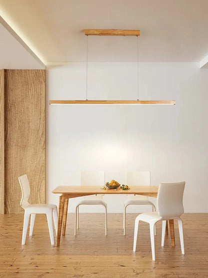 Candelabru suspendat model lemn -  minimalist - Iluminat Led